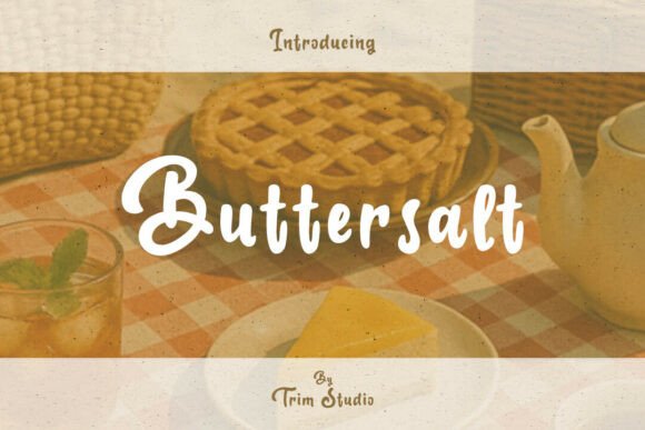 Buttersalt: A Playful Script Font for Branding