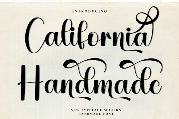 California Handmade Font for Business