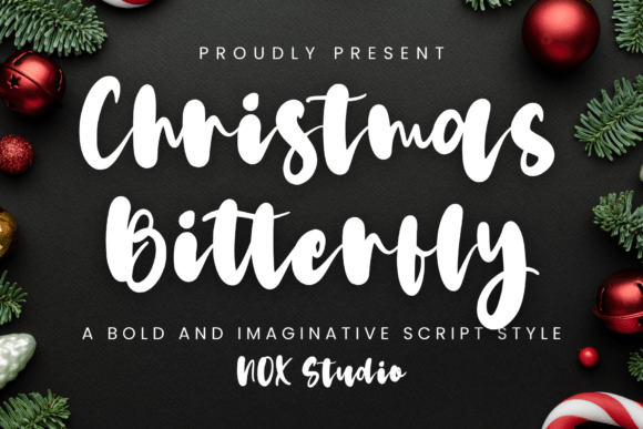 Christmas Bitterfly Font Review