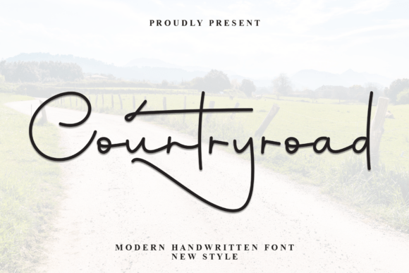 Countryroad Font: Elegant Script for Editorial Design
