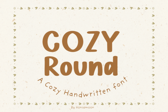 Cozy Round: A Friendly Font for Creative Projects
