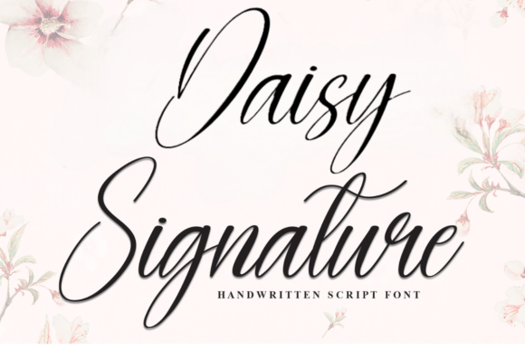 Daisy Signature: A Refined Font for Business Elegance