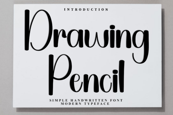 Draw with Style: The Drawing Pencil Font