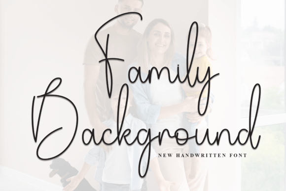 Family Background Font for Web Design