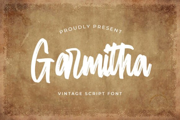 Garmitha: A Vintage Script Font for Bold Branding