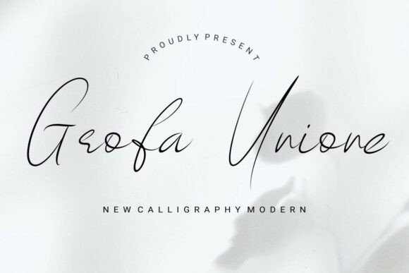 Grofa Unione: A Refined Script Font