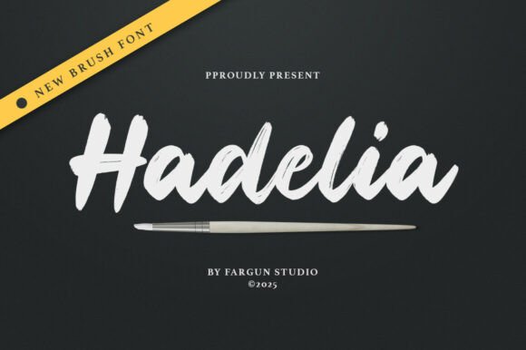 Hadelia – Bold Brush Script Font