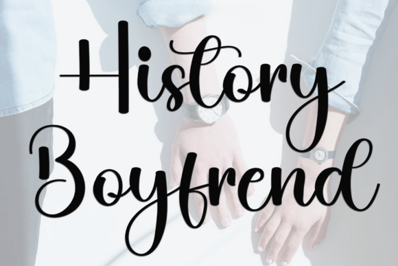 History Boyfrend Font for Web Design