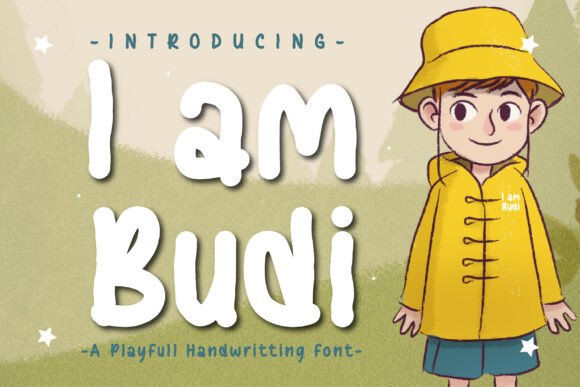 I Am Budi: A Cheerful Handwritten Font