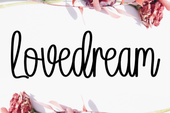 Lovedream Font: Elegant Script for Crafters