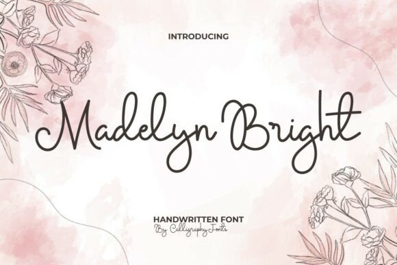 Madelynbright: A Curly Script for Elegant Design