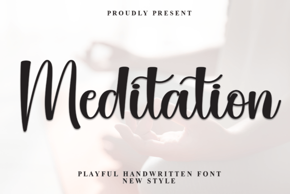 Meditation Font: Elegant Script for Crafters