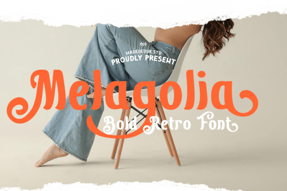 Melagolia: A Bold Retro Font for Web Design