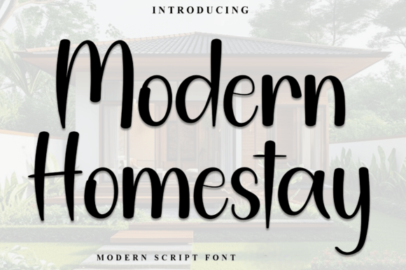 Modern Homestay: A Warm Script Font for Branding