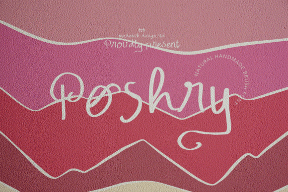 Poshry Regular: A Font for Creative Campaigns