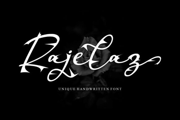 Rajelaz Regular: A Handwritten Font for Makers