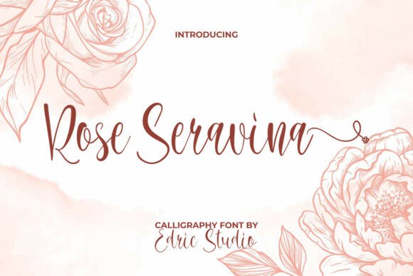 Roseseravina: A Graceful Script for Brand Design