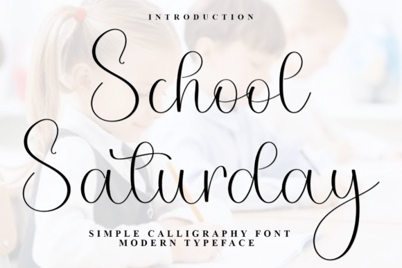 School Saturday: A Festive Font for Creative Projects