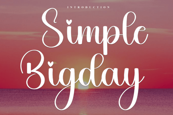 Simple Bigday Font Review