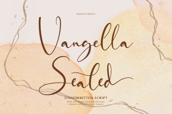 Vangella Sealed: A Handwritten Font for Elegant Design